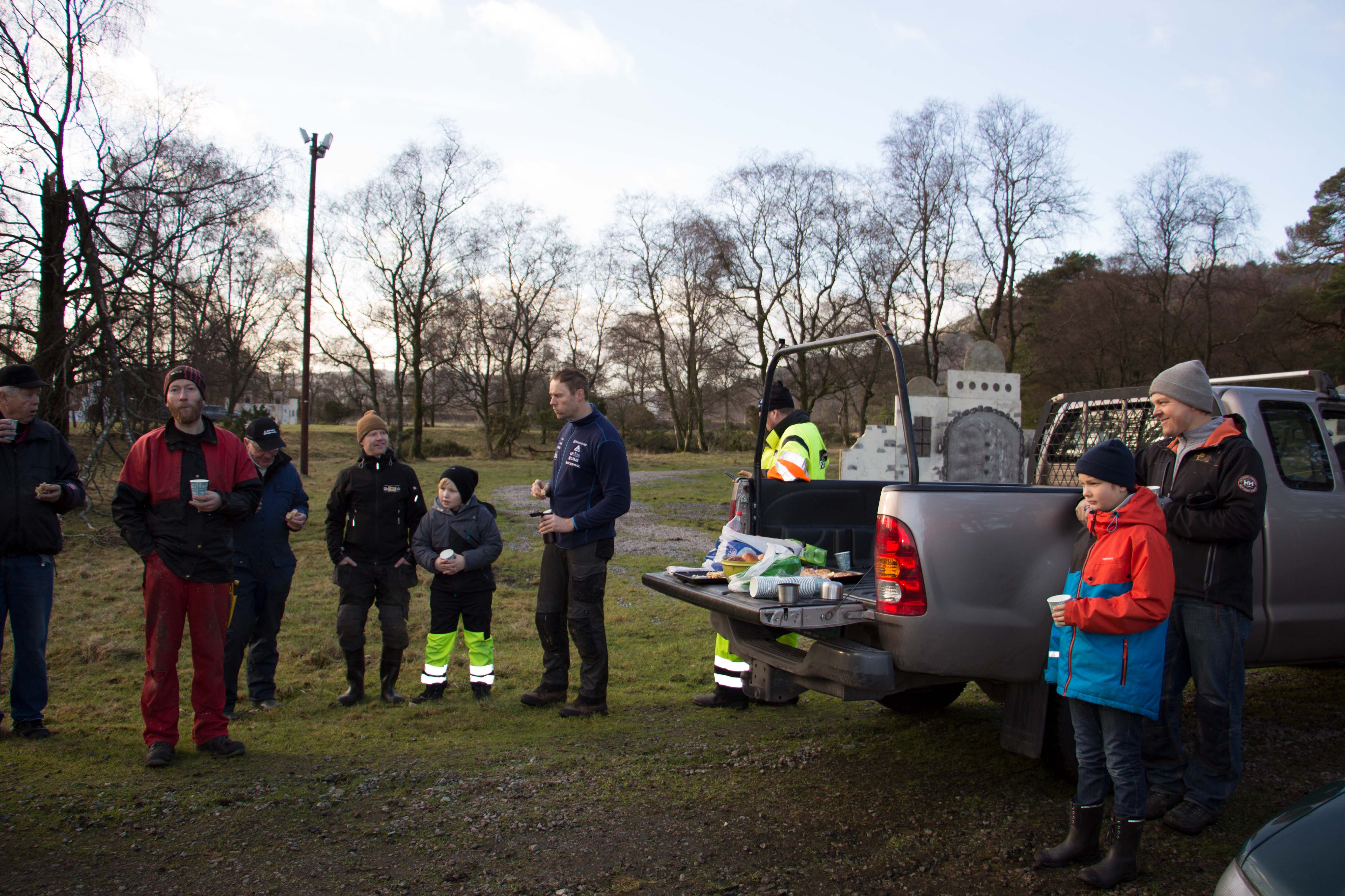 Bilder under øvelsedagen